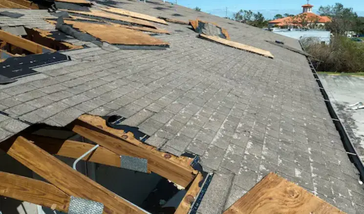 Dégâts toiture tempête